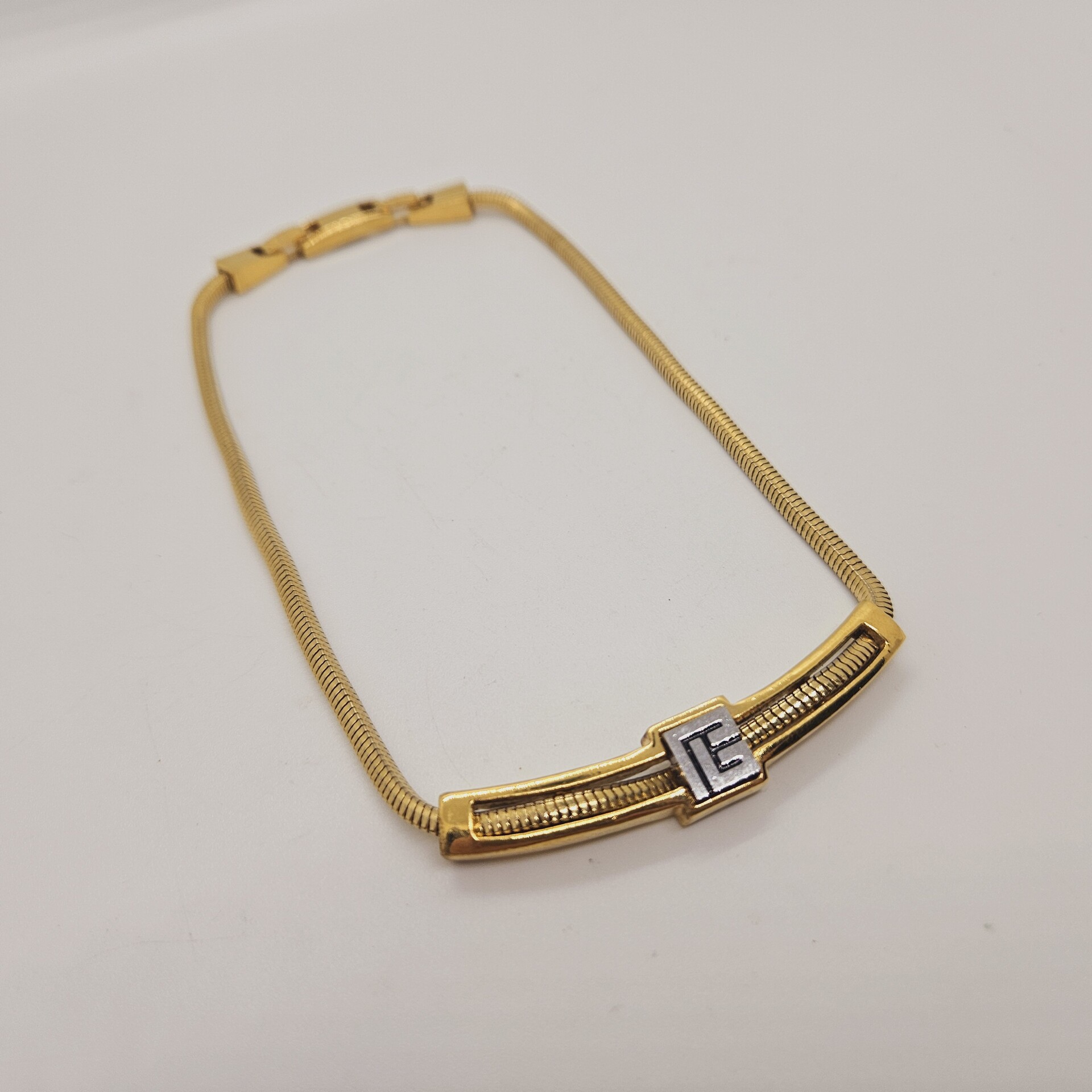 Pierre Balmain goldplated collier