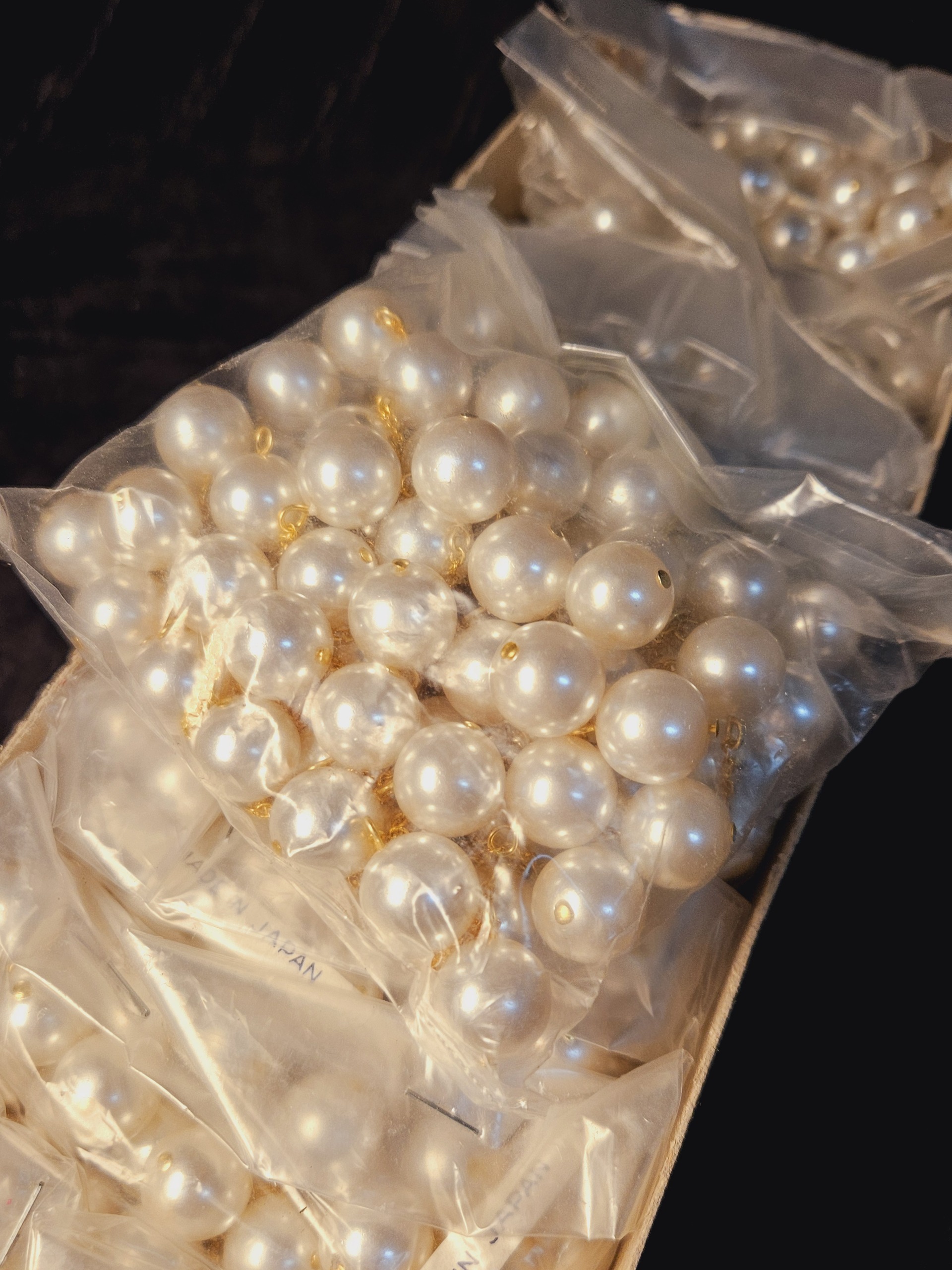 Gesimuleerde Japanse parels (11mm) uit oude juweliersvoorraad