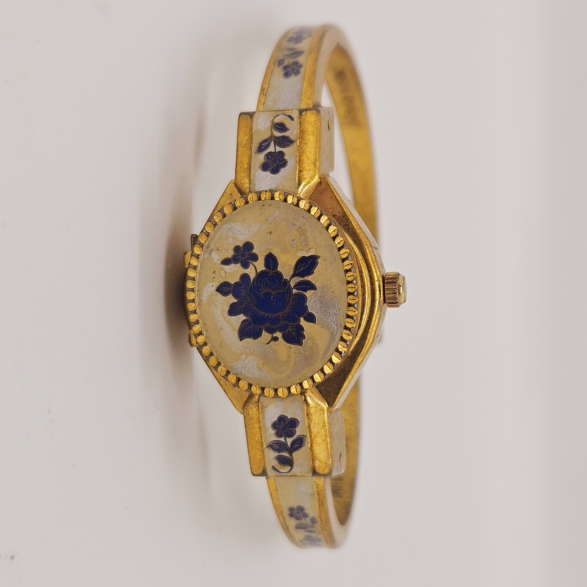 Vintage André Mouche goldplated dameshorloge