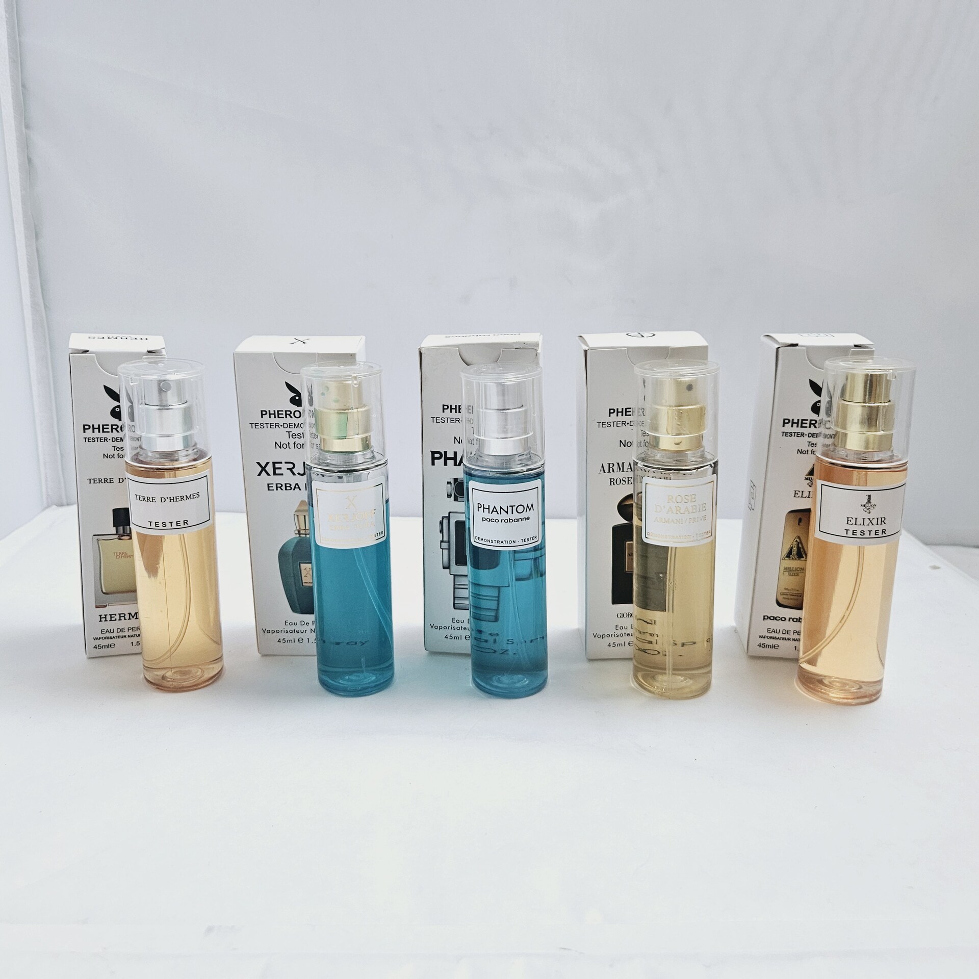 Collectie Pheromone parfum – Bekende merken – 5 x 45ml