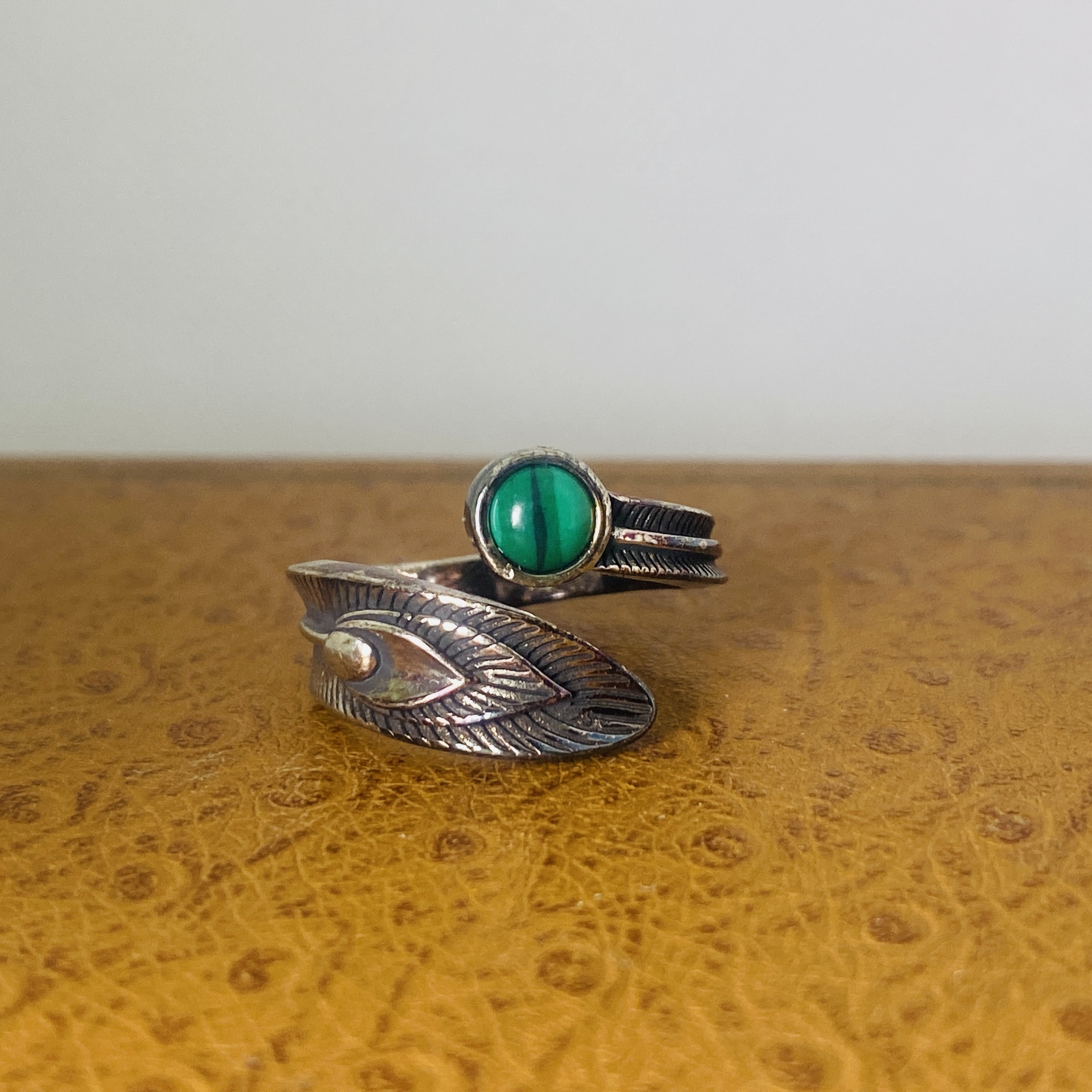 Zilveren ring – Luna Bodin Malachiaring