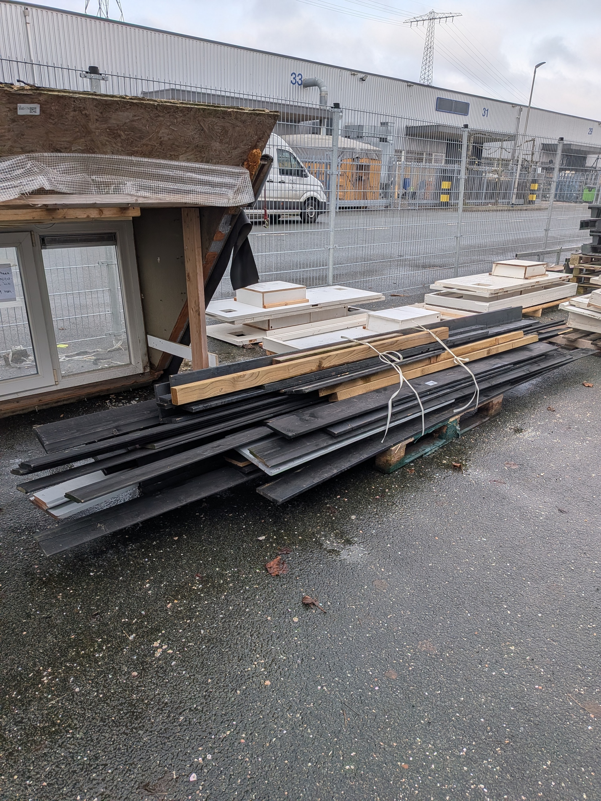 Partij divers houtdelen