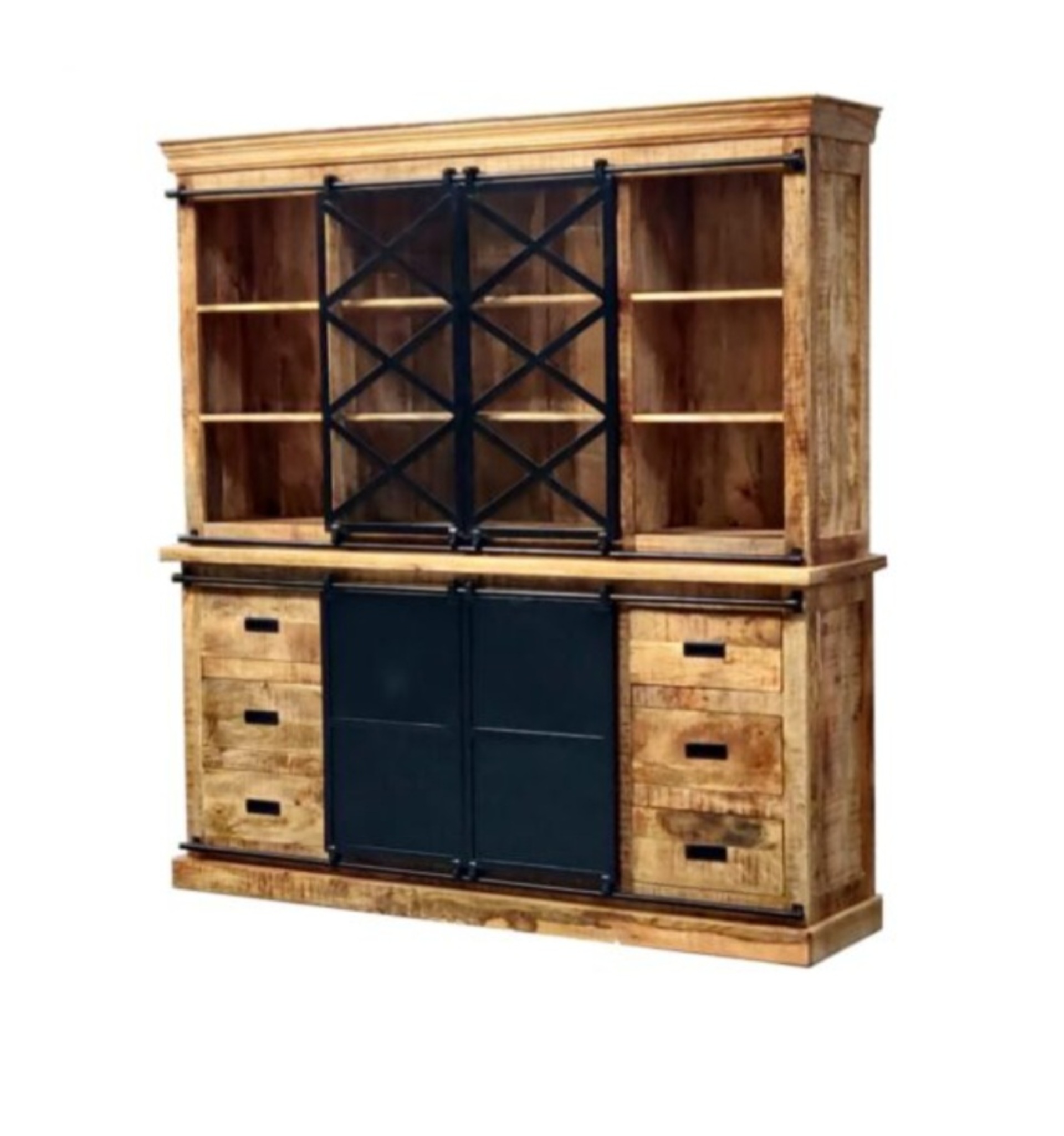 Buffetkast mangohout 200x45x220cm, Mango, 2025