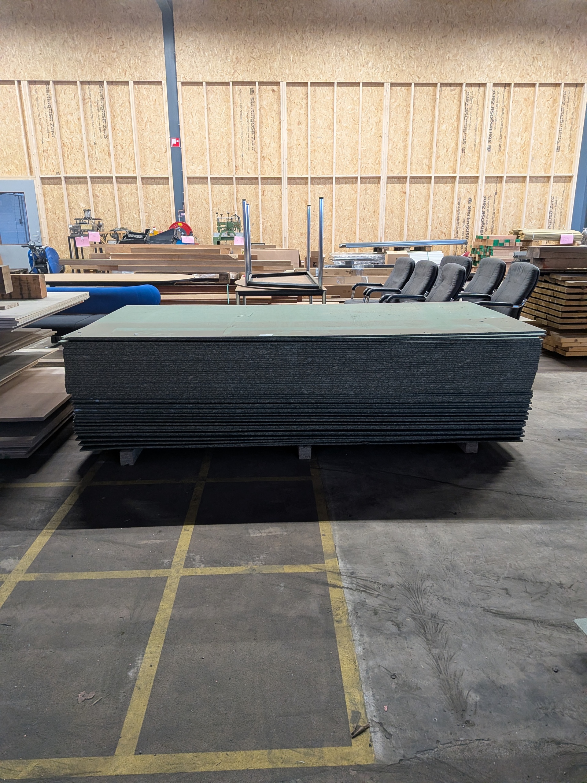 ca. 64x Spaanplaat 10mm Groen