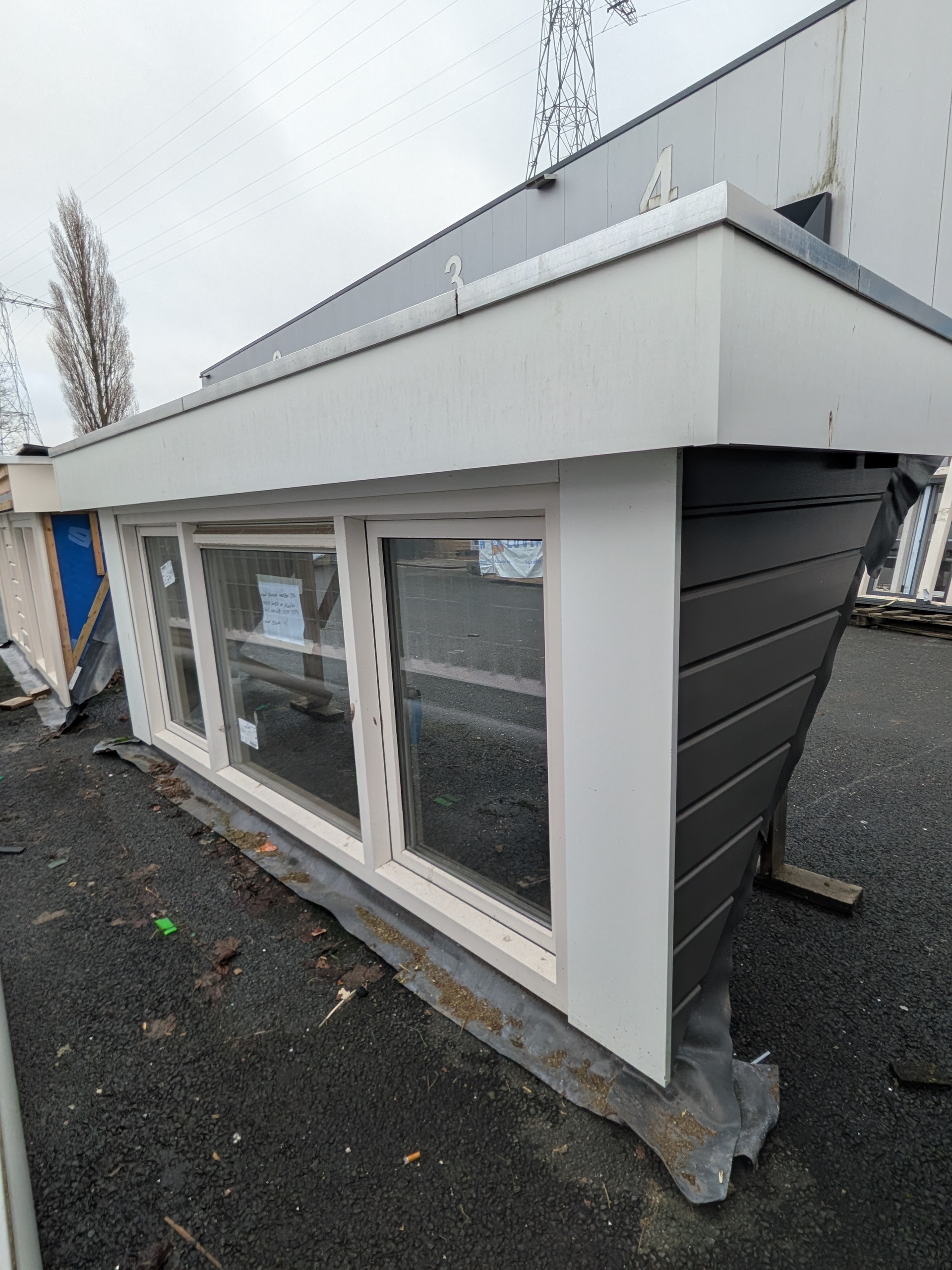 Dakkapel  wit en antraciet