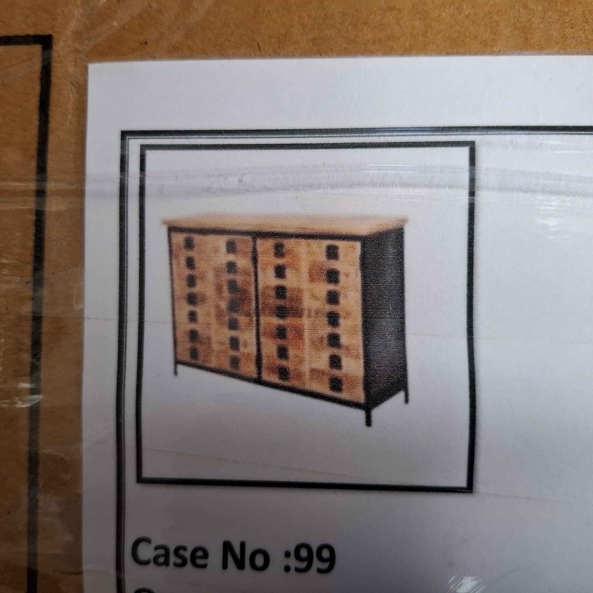 Mangohout dressoir met deuren (lade look), Mango, 2025