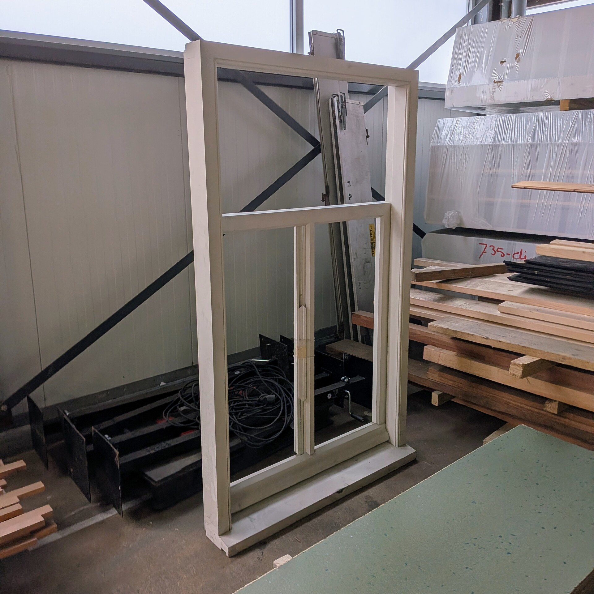 Oregon Pine houten kozijn wit