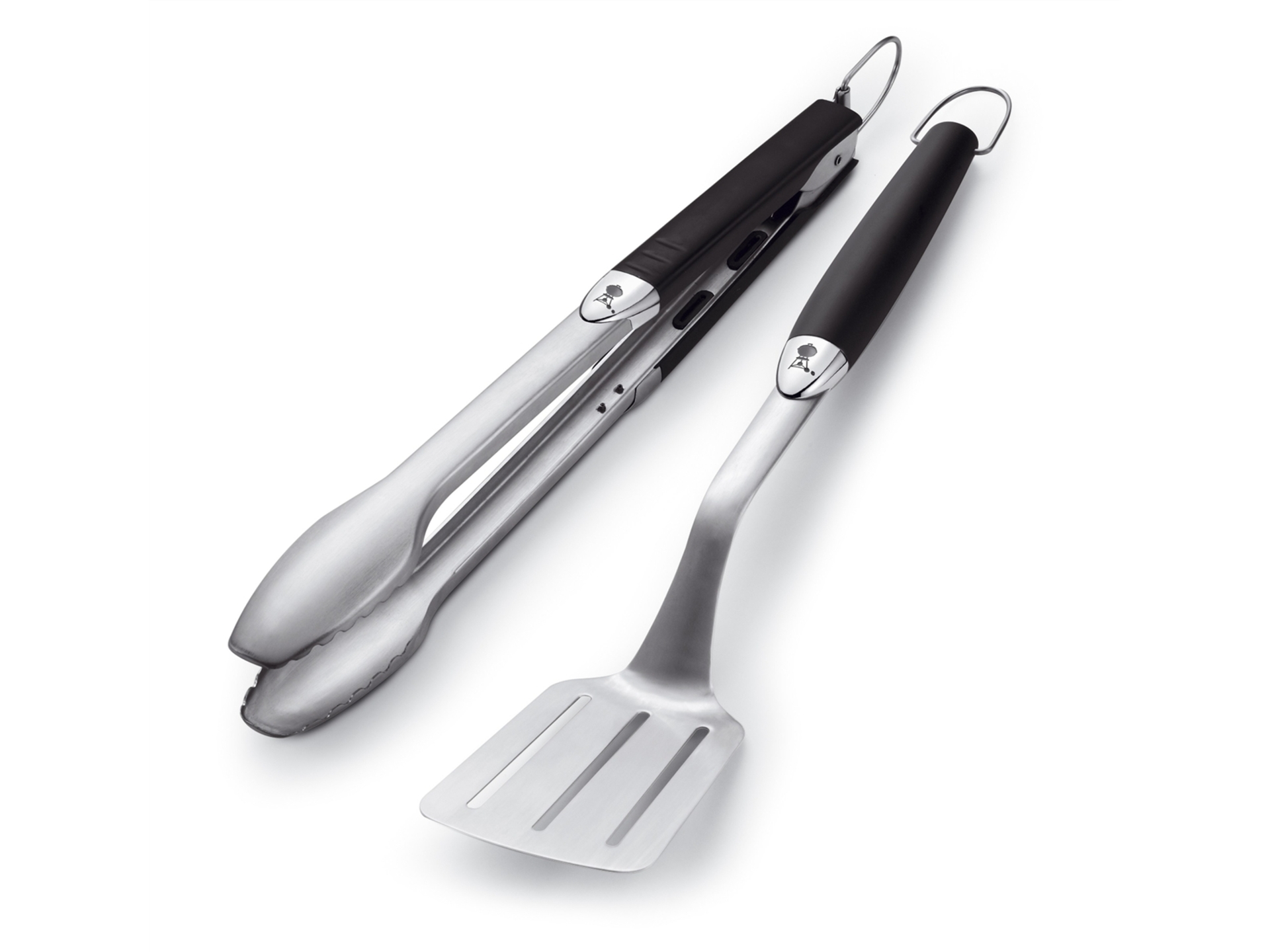 Weber  Premium barbecue-kookgerei roestvrij staal 2 stuks Zwart