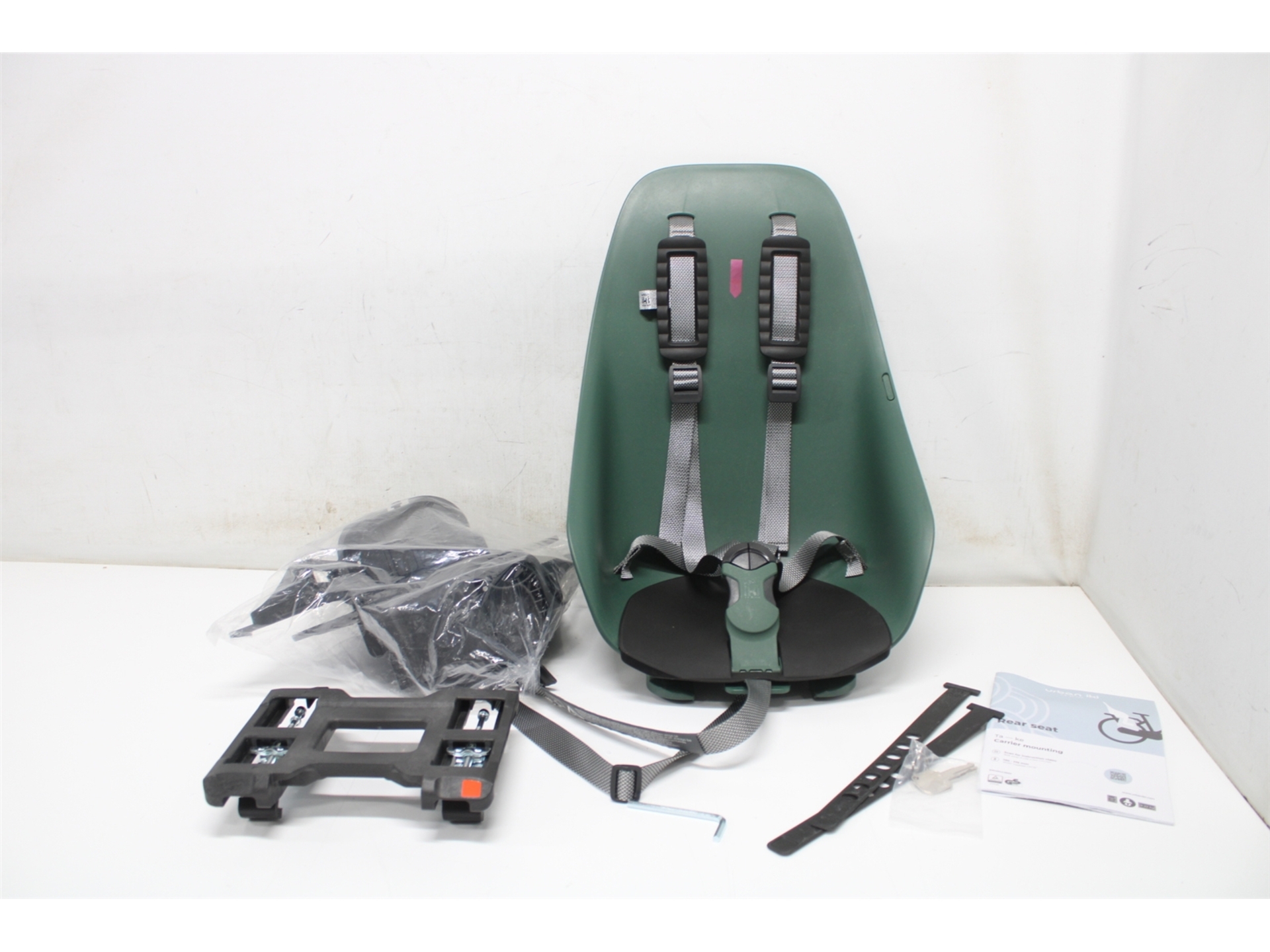 Urban Iki BIO Fietsstoeltje Achter Ta-ke Dragermontage Mosu Green/ Bin