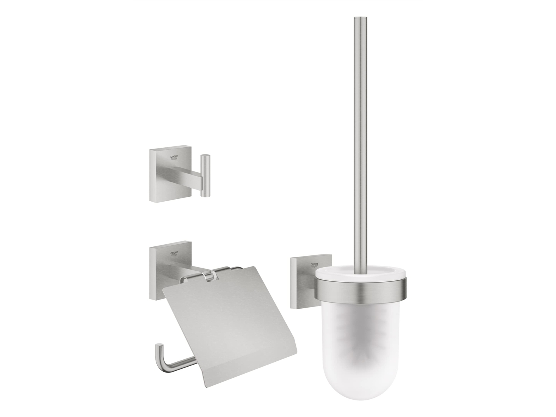 Grohe Start Cube Accessoiresset 3-in-1 supersteel RVS look