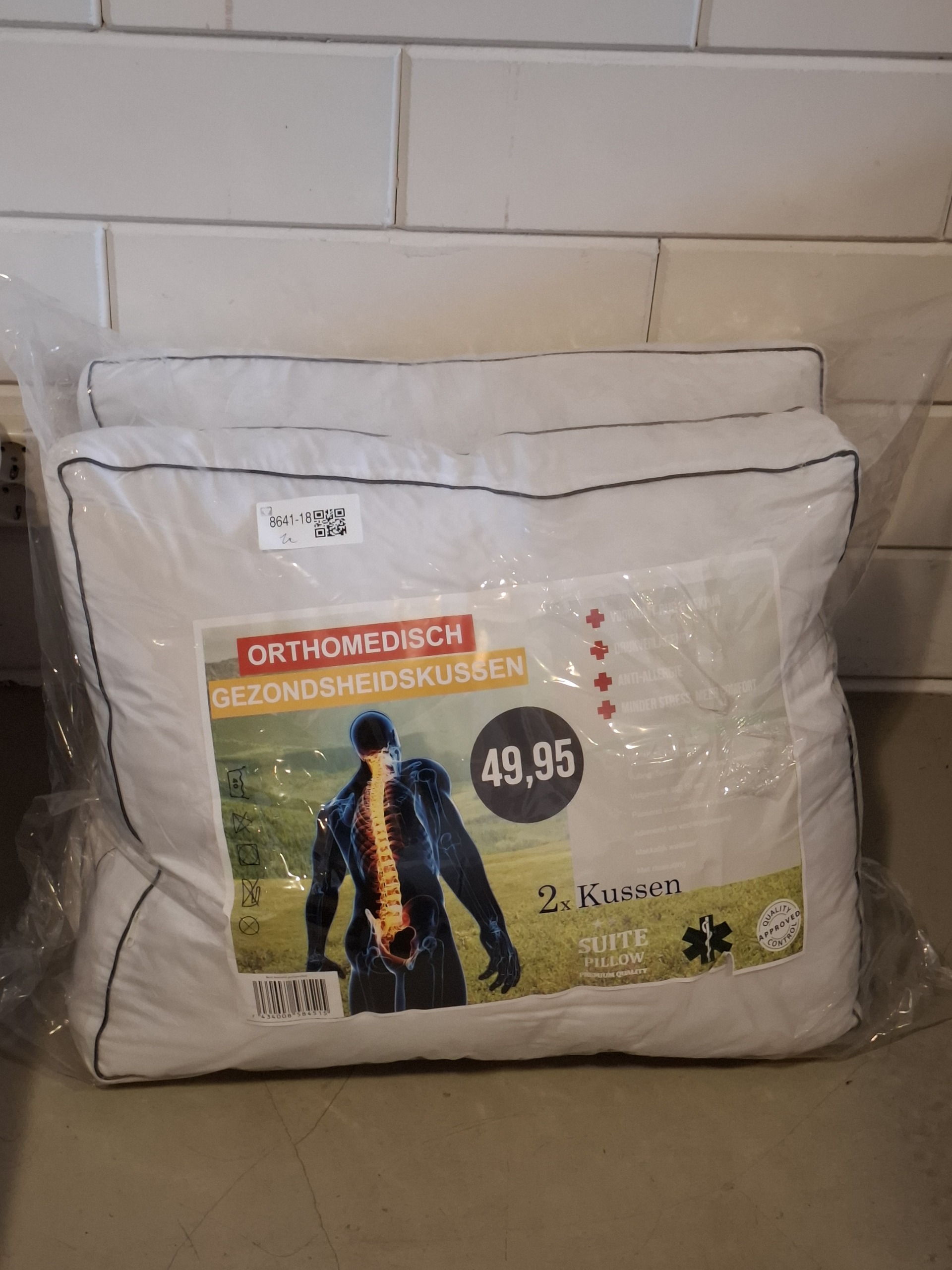 2x Orthomedisch gezondheidskussen