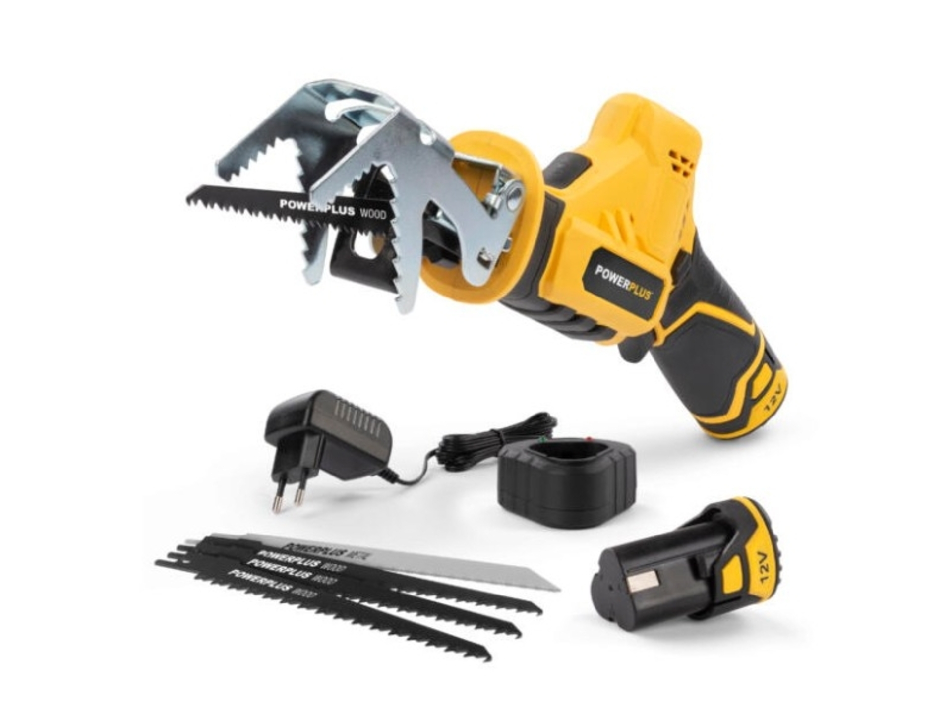 Powerplus Reciprozaag POWX0398 12V Met 2 batterijen 12V en lader