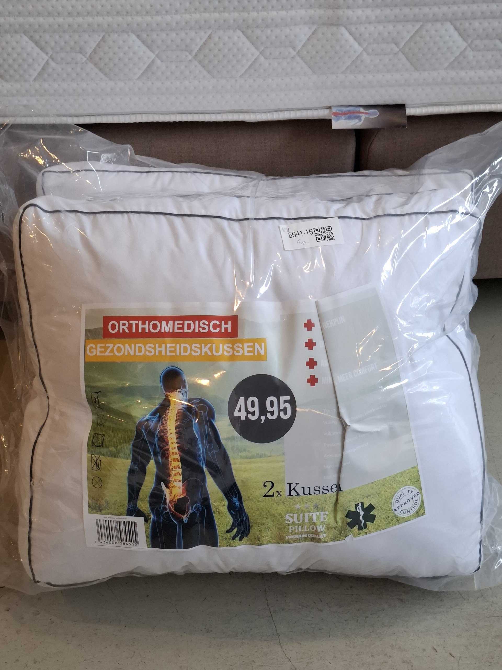 2x Orthomedisch gezondheidskussen