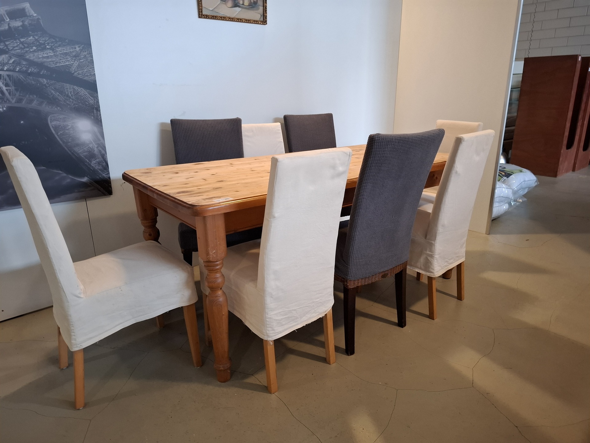 Eetkamertafel met 8x stoel