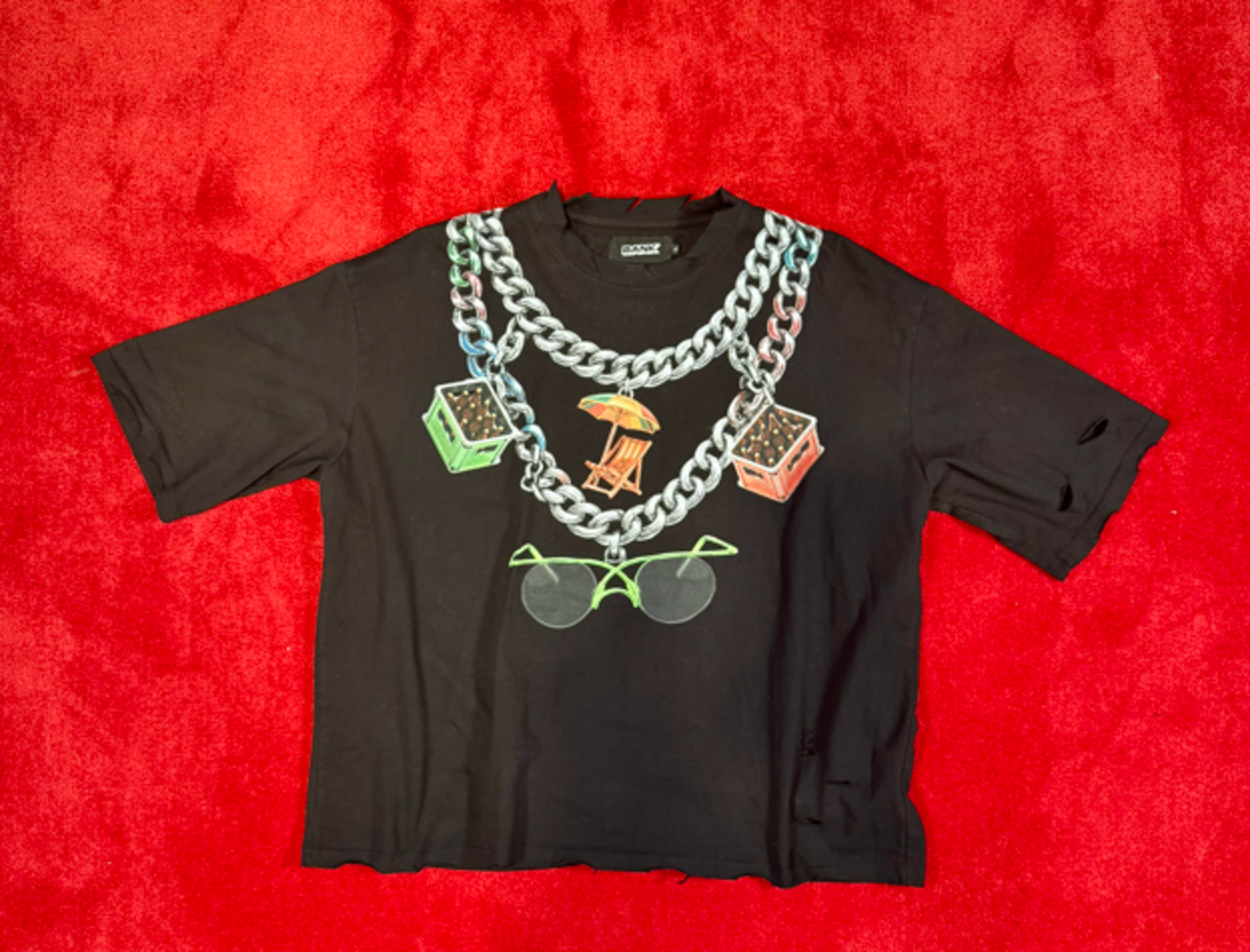 T-shirt, Bankzitters, Ziggo Dome World Tour, Zwart, Gedragen door Russ