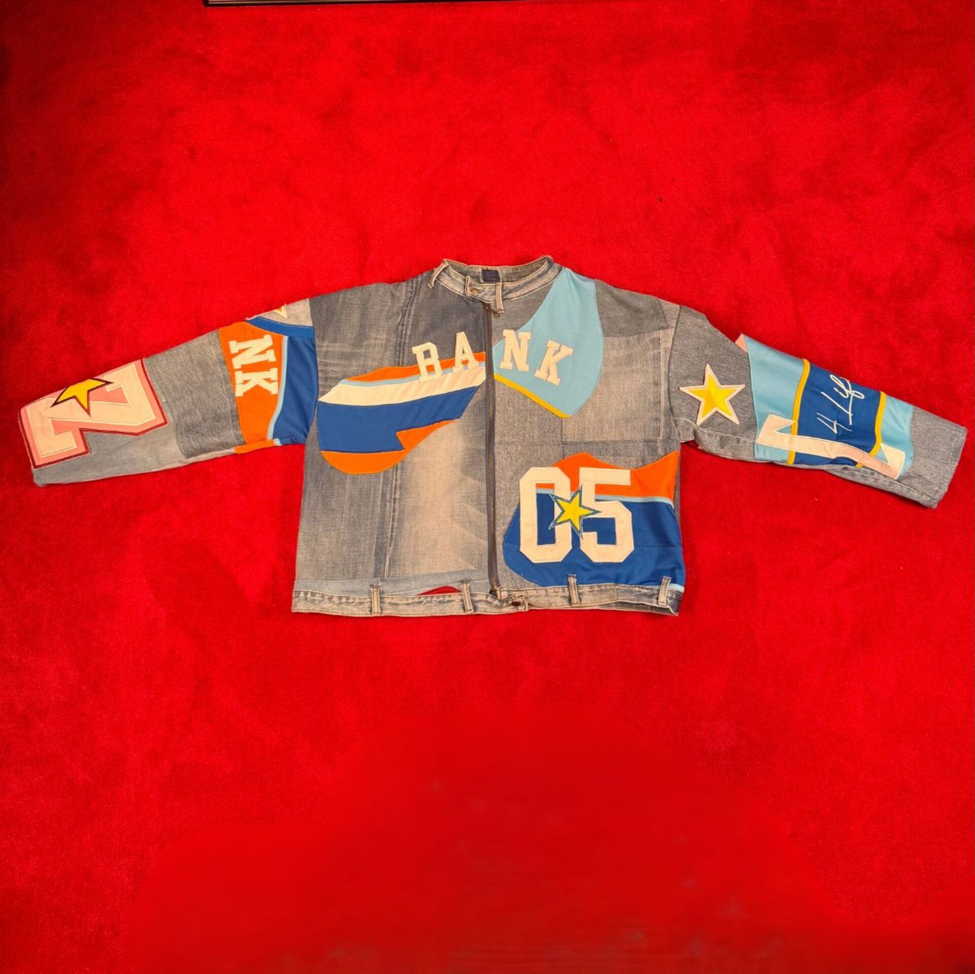 Jas, Bankzitters, Ziggo Dome World Tour, Blauw, Gedragen door Koen van